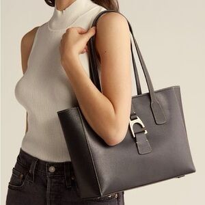 Dooney & Bourke Saffiano Leather Dark Brown Shannon Tote